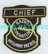 KANSAS,KANSAS HIGHWAY PATROL RADIO OPERATOR WITH CHIEF TAB 1